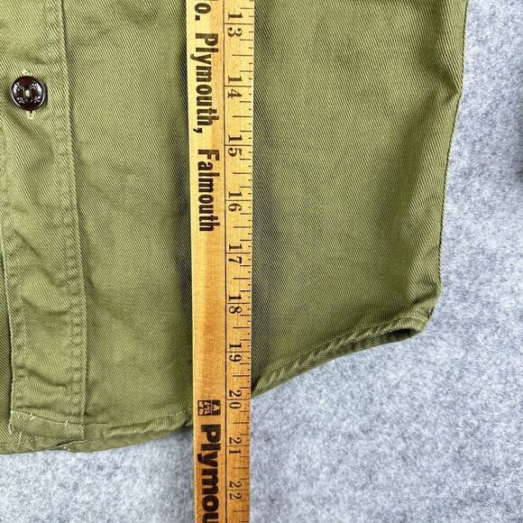 VTG BSA Boy Scouts of America Uniform Shirt Sanforized Boys 12 Regular 50s 60s* - Picture 11 of 13